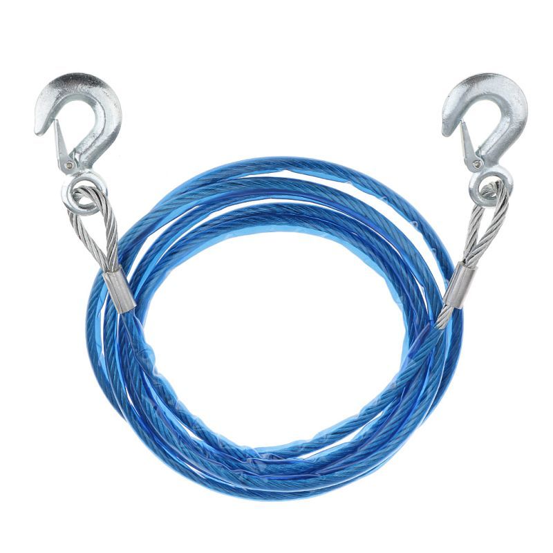 Ready Tali Penarik Mobil 7 Ton Tali Derek Mobil Kawat Sling Baja Emergency Tow Rope Tali Derek Mobil