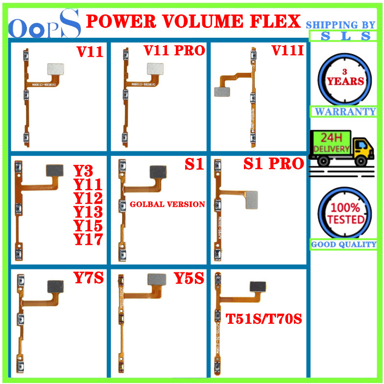 Kabel Pita Fleksibel Daya Hidup Mati Untuk VIVO Y3 Y11 Y12 Y13 Y15 Y17 S1 Pro V15 Pro Y51S Y70S Y7S 
