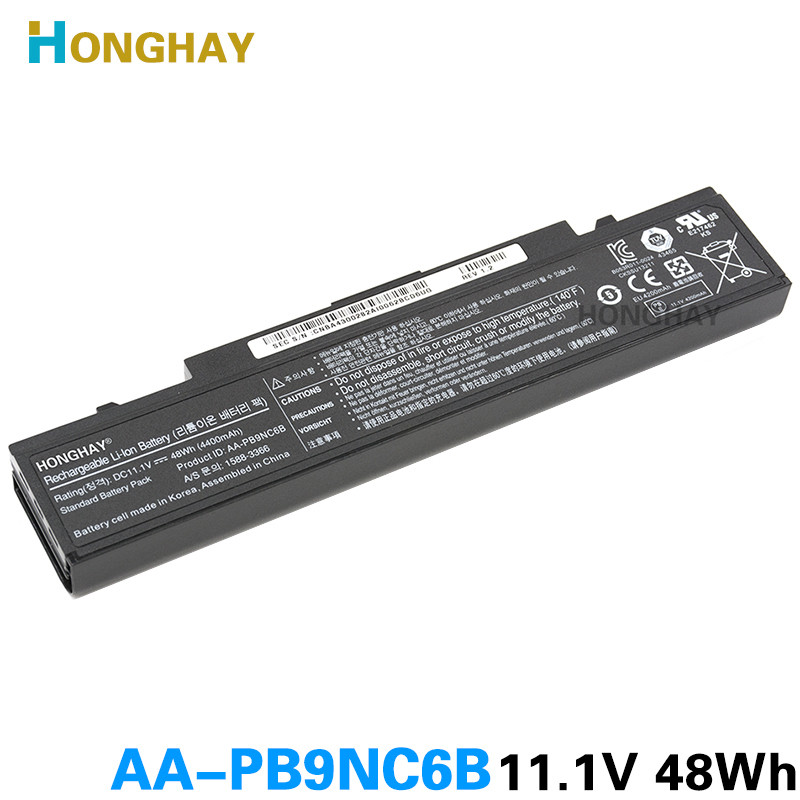 HONGHAY AA-PB9NC6B Laptop Battery For Samsung PB9NS6B PB9NC6B R580 Q460 R468 R525 R429 300e4a RV511 