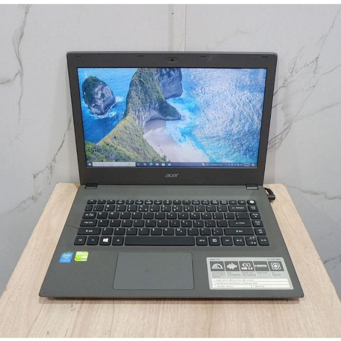Acer Aspire E5-473G Intel Core i3-5005U Ram 4Gb Hdd 500Gb SCU22142 Tipis Ringan Windows 10 Laptop Ma