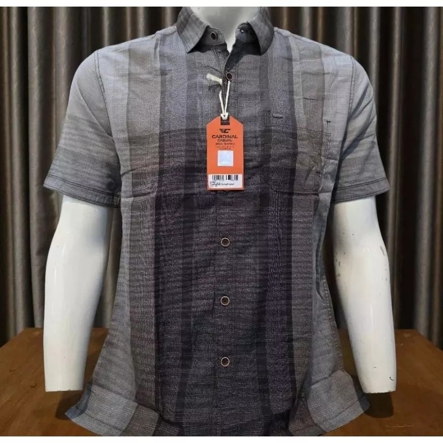 Promo Kemeja Cardinal Pria Lengan Pendek Casual Premium Original
