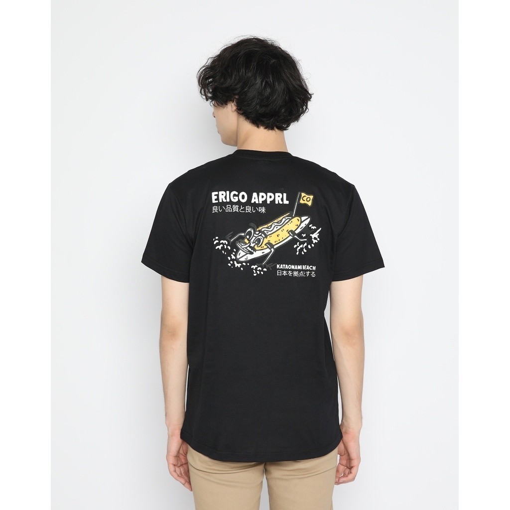 ORI Erigo T-Shirt Kataonami Surf Black Unisex