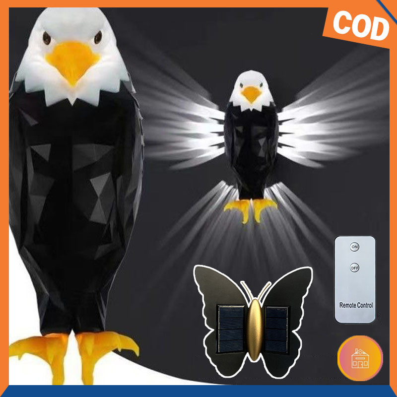 Lampu Dinding Elang Botak Lampu Elang Lampu 3D Animal Wall Light Lampu Hias Ruang Tamu Burung Dengan