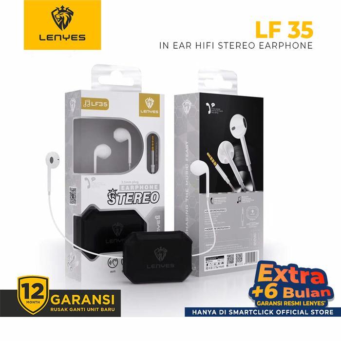 PIXELPOCKET Headset Bass Extra Hifi LENYES LF35 Earphone Stereo Handsfree Original