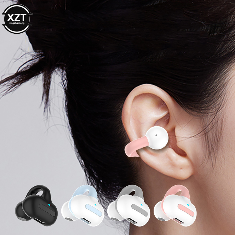 M-S8 TWS Wireless Bluetooth Headphones Bone Conduction Headset HiFi Stereo Music Ear Clip on Ear Ear