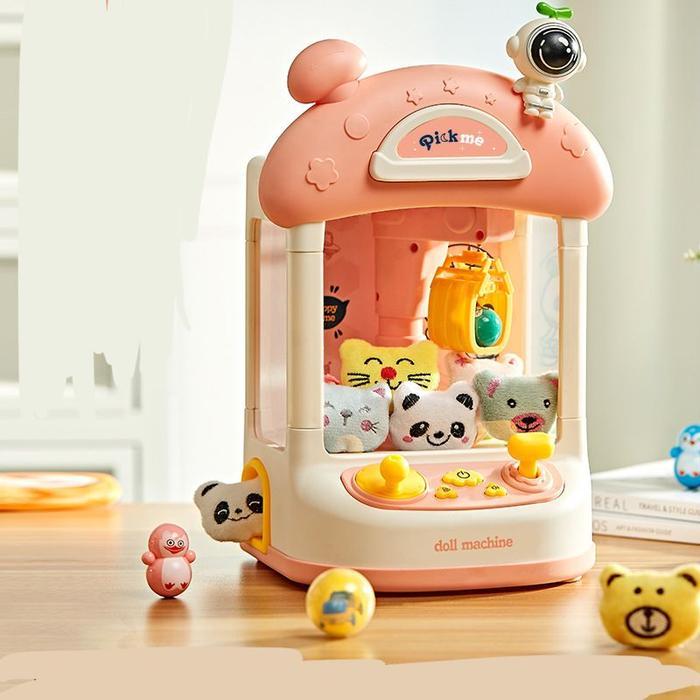 PROMO  [IM]Mainan Capit Boneka Mini / Mesin Claw Game / Claw Machine / Mainan Anak Tangkap Boneka / 