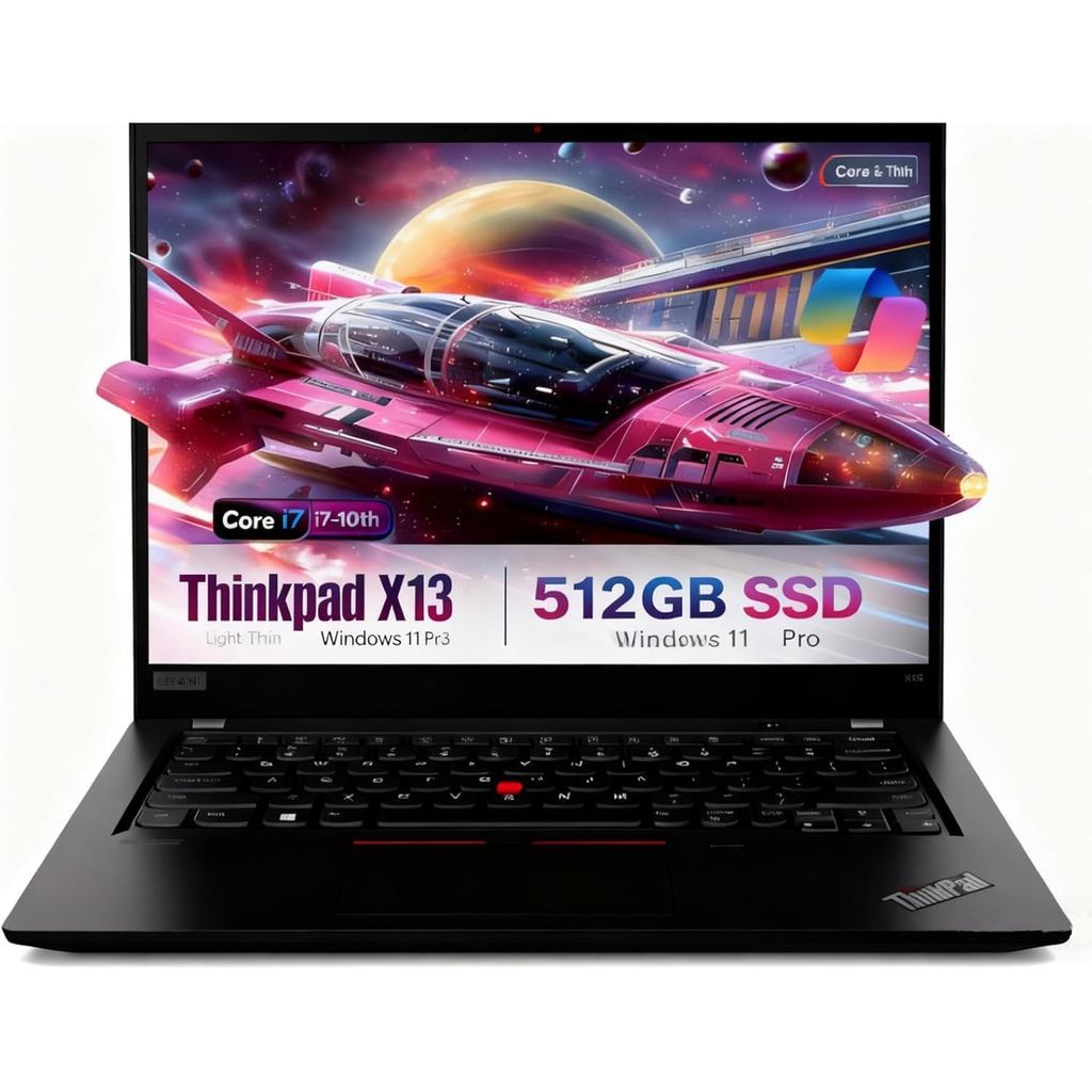 Lenovo ThinkPad X13 Gen1 Laptop 13.3" FHD Notebook Computer 10th Gen Core i7-10510U up to 4.9 GHz  R
