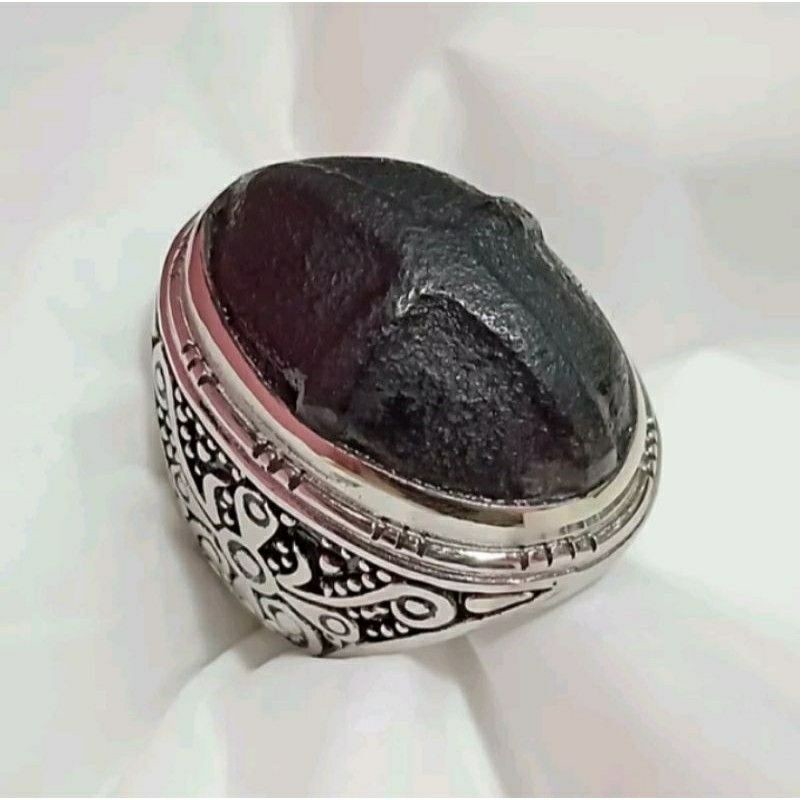 CINCIN BATU AKIK TAPAK JALAK TIMBUL ASLI JAMINAN NATURAL 100%