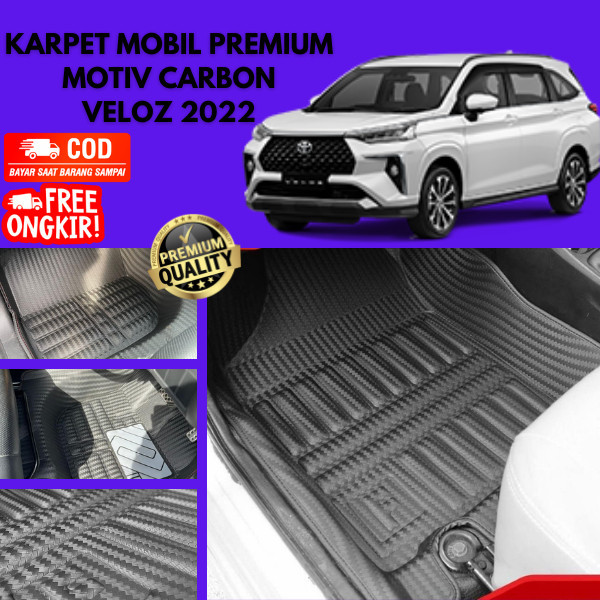 Karpet Lantai Mobil 5D Carbon VELOZ 2022 AVANZA Type G 2022