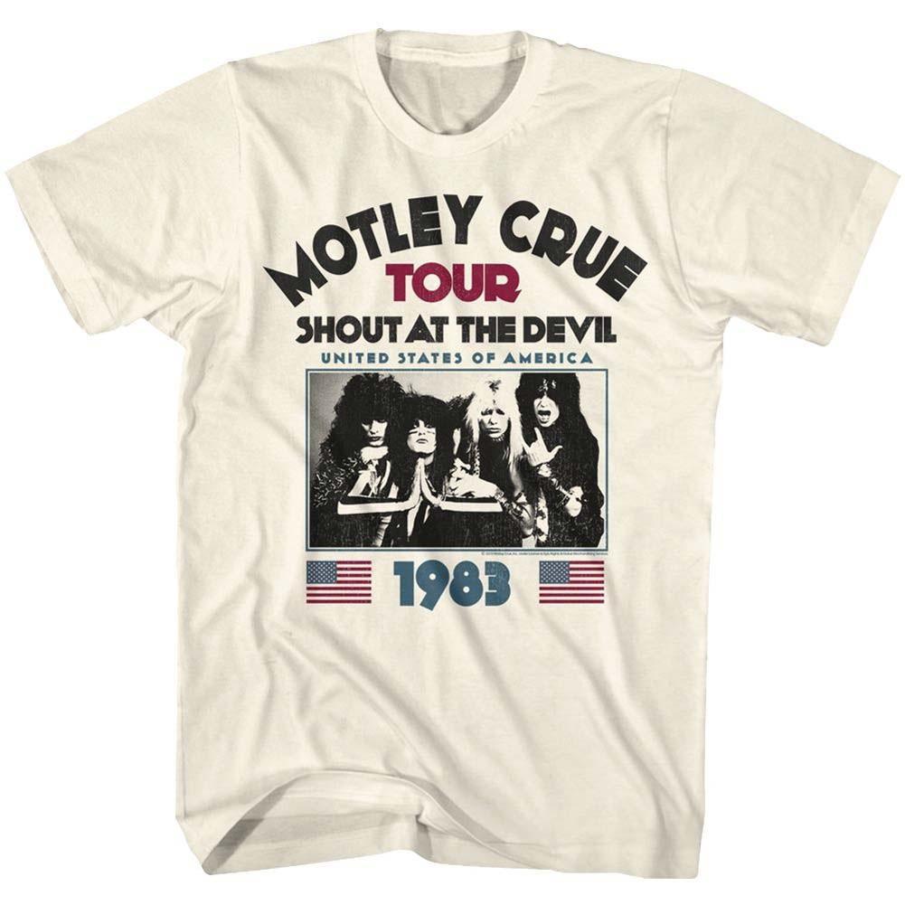 Kaos Band MOTLEY CRUE Satd83 Official Merchandise T-Shirt -  Pria & Wanita Bahan Cotton Combed 24'S 