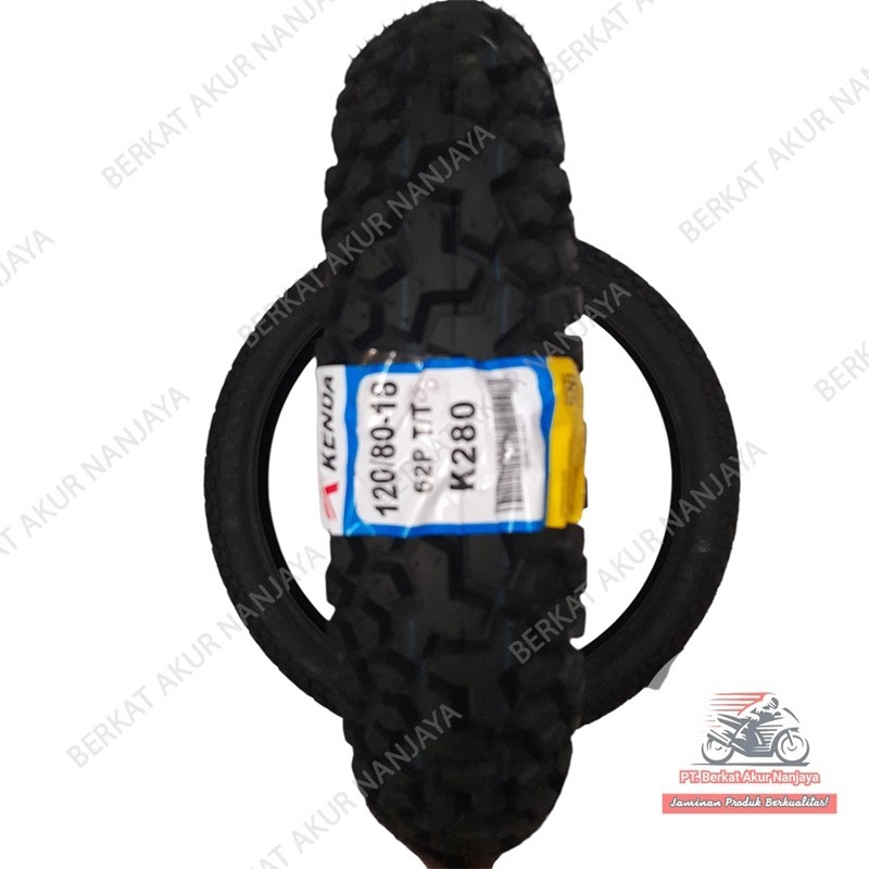 Ban Kenda Tubetype  K280 120/ 80 RIng 18 Ban Motor Trail (non tubeless) Ban Motor Trail