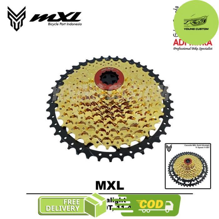 MXL Gold Ultralight Cassette Sprocket 11 Speed - 11-46T -young