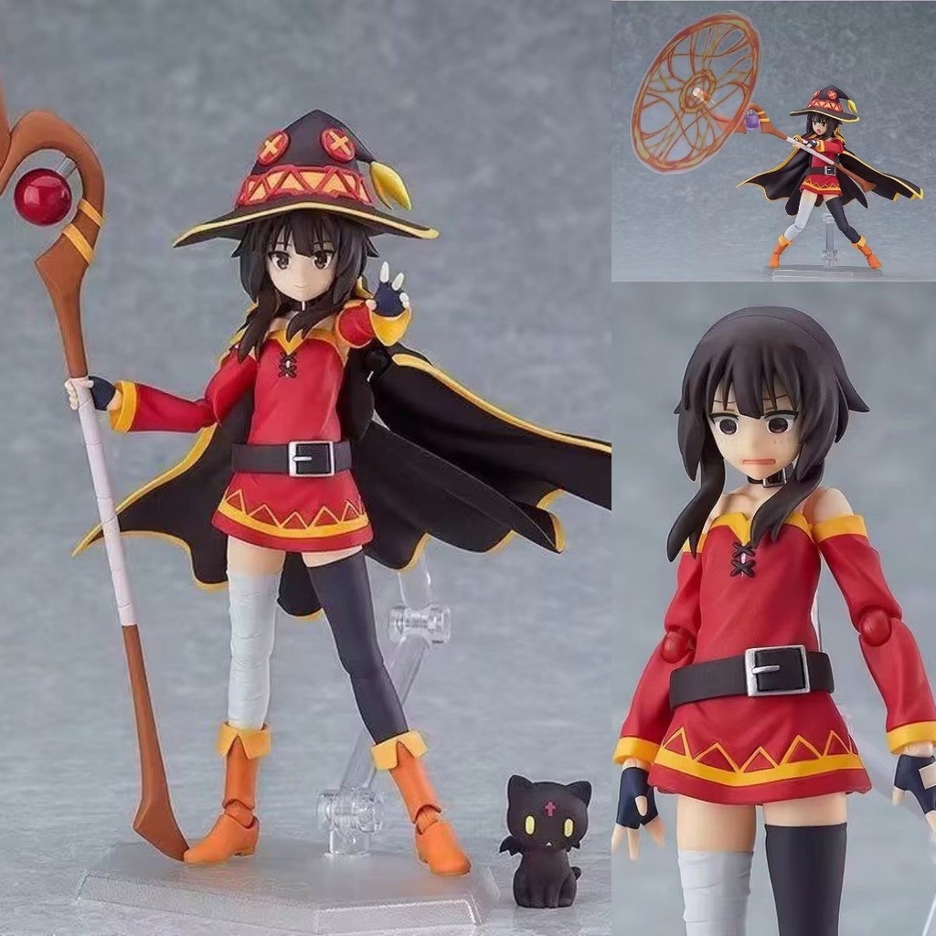 Megumin Figma 407 Collectible Action Figure - Hand-Held Movable Joint Model For Toy Enthusiasts And 