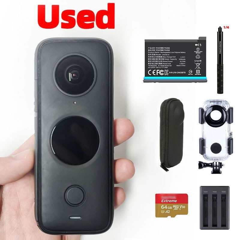 Kamera Panorama Untuk 360 X2 Vlog Sepeda Motor 5K Action Camera One X2 HDR Bekas