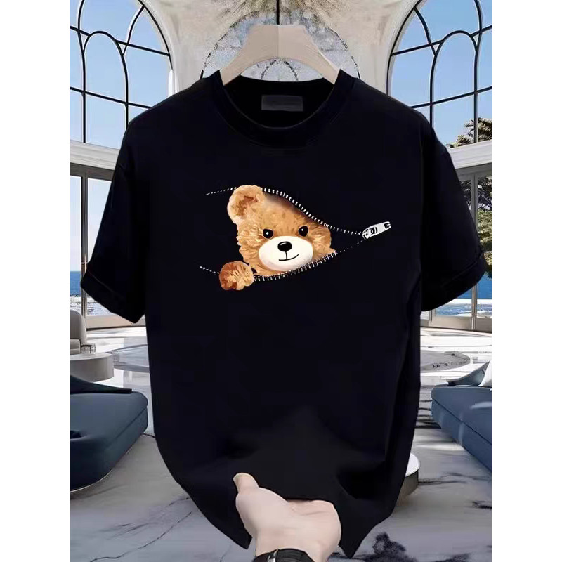 Kaos Pria Pendek Lengan T-shirt Pria Keren 2025 Baru Model Simpel Tapi Keren COD