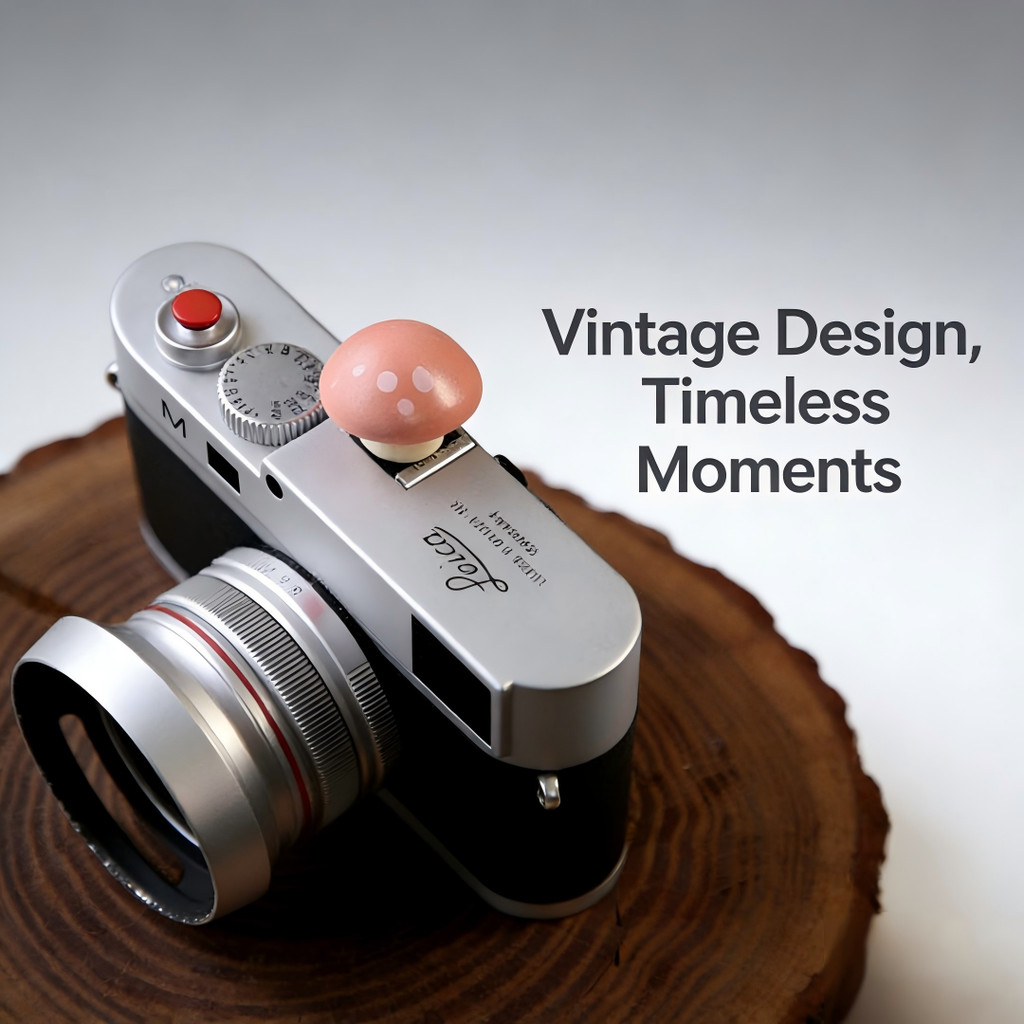Cute Mushroom Camera Hot Shoe Cover for Fuji XT30II XT5 XT4 XT50 XM5 Leica Q3 Nikon ZF ZR Sony Canon