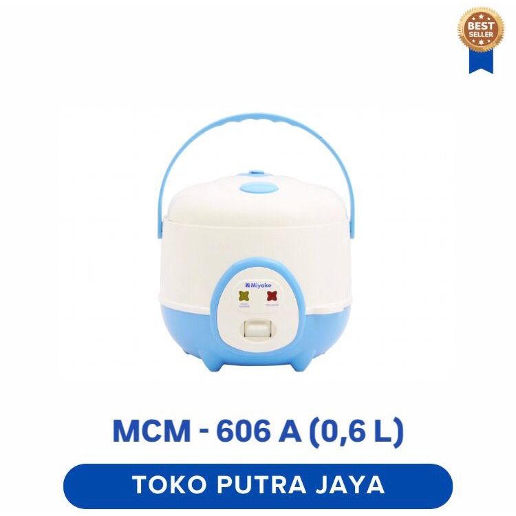 Magic Com Mini Miyako MCM606A Rice Cooker 0.6 Liter - 3in1 Magic Warmer Plus magic com