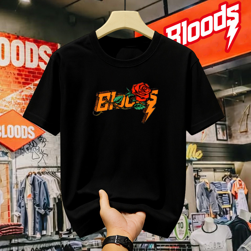 Kaos BLOODS Original Pria T-shirt Casual Street Style Fashion Premium