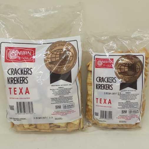 Nissin Crackers Krekers Texa 285 gr / 460 gr Biskuit Texa Rasa Gurih Asin Untuk Hadiah