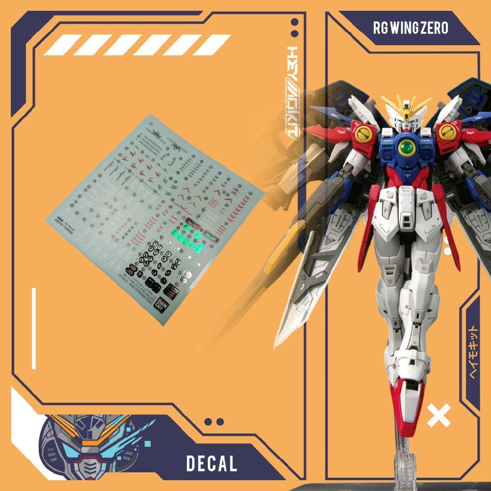 REALISTIC DECAL BANDAI RG 1/144 WING ZERO GUNDAM / RG WING PROTO ZERO GUNDAM MODELKIT