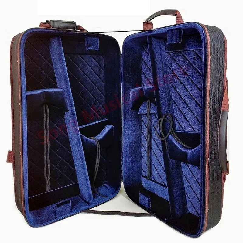 4 in 1 Violin Case Wooden Violin Case with Double Straps Violin box Violin Accessories