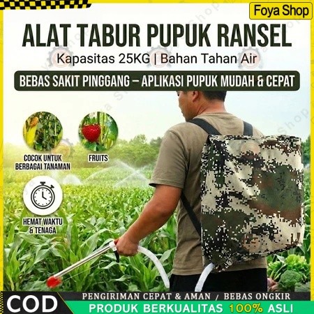 25 Kg Alat pemupuk Alat Tabur pupuk Padat ckempu kocor ALAT SIRAM KOCOR TANAMAN PUPUK /Tas Ransel Ko