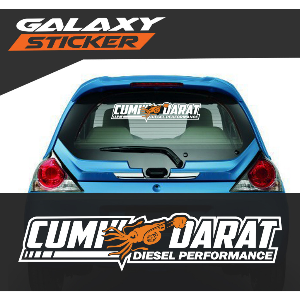 cutting sticker variasi mobil cumi cumi darat .stiker menyala cumi darat