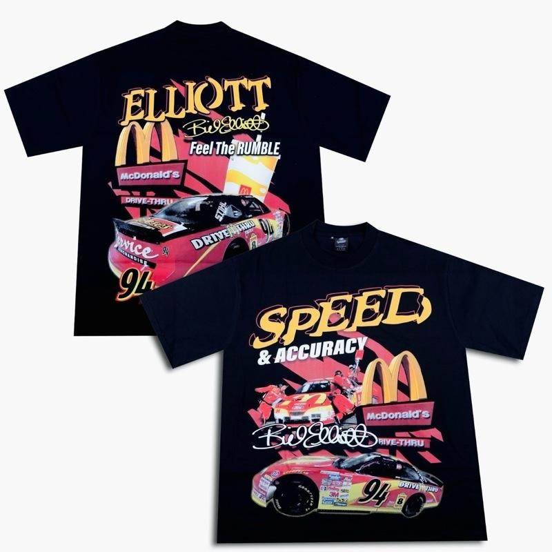(COD) T-Shirt Nascar Elliot MCD Oversized Boxy 20S Full Cotton 220gsm