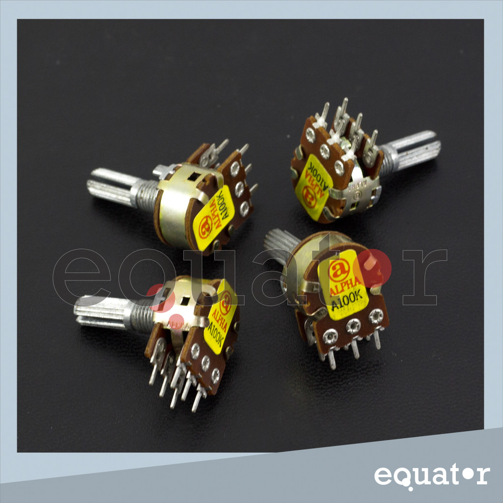 Potensio Alpha Stereo A100K (6 kaki)