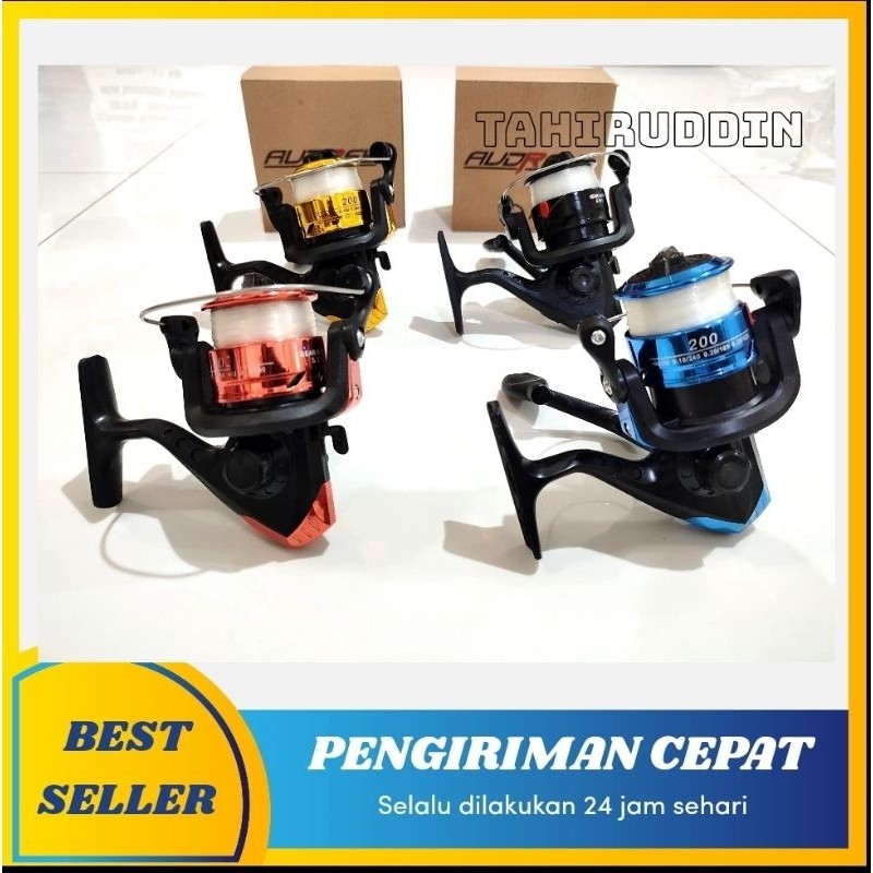 Reel Audrey/Teta  AW200 5 BB BONUS  SENAR ORIGINAL (TERLARIS) SENAR TERPASANG. SILAHKAN PILIH WARNA