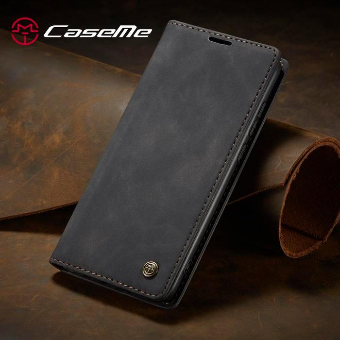 Realme c55 Flip Case Caseme Cover Leather Wallet Dompet - Black, realme c55