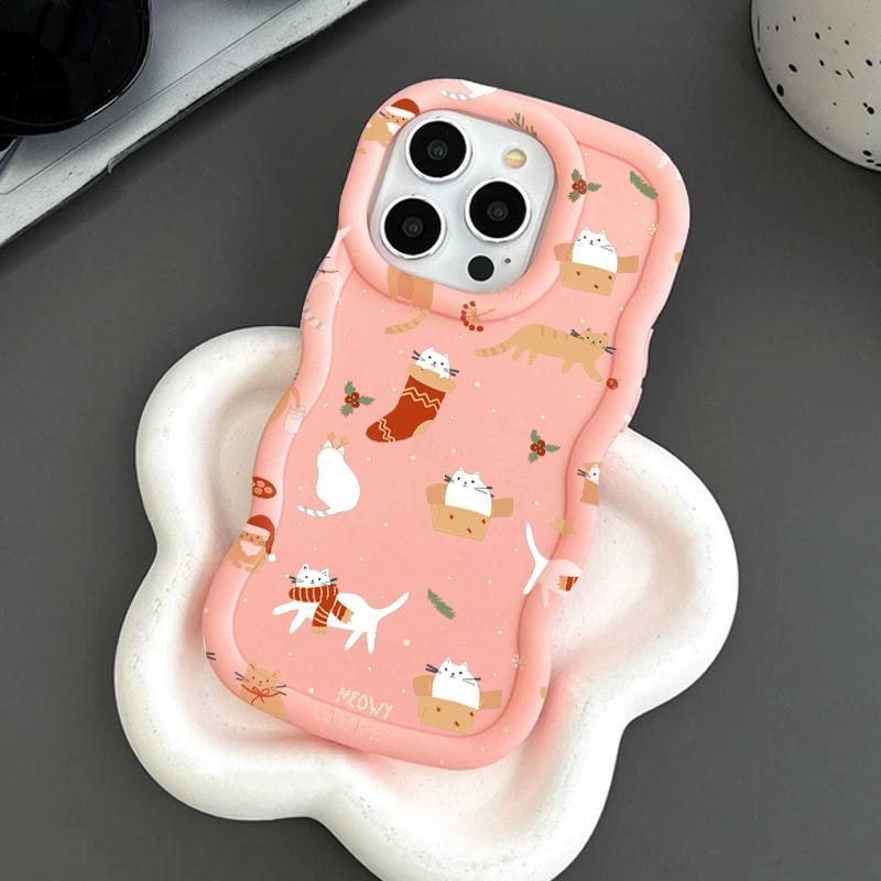 Case Hp For Iphone 11 Pro Max 12 13 Casing Cute Kucing Imut Soft Bumper Terbaru