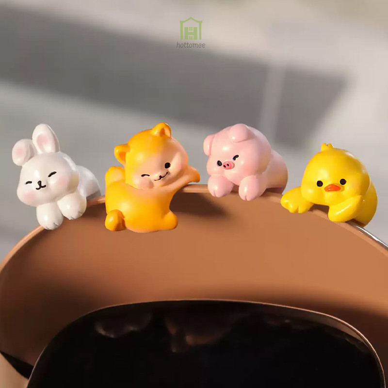 Car PC Monitor setup PC Animal Decoration / Dekorasi hiasan mobil desk setup pc meja belajar hottome