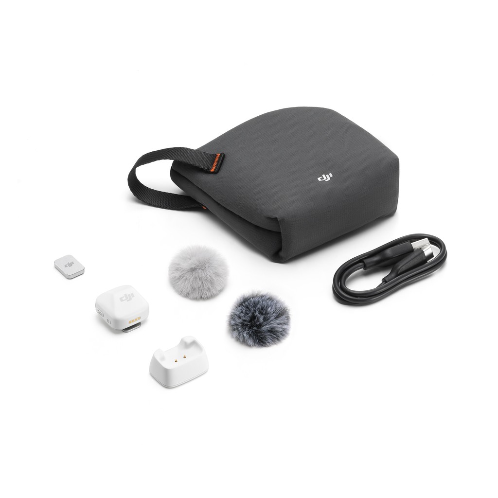 DJI Mic Mini Transmitter (Arctic White Or Infinity Black) Mobile Receiver Option