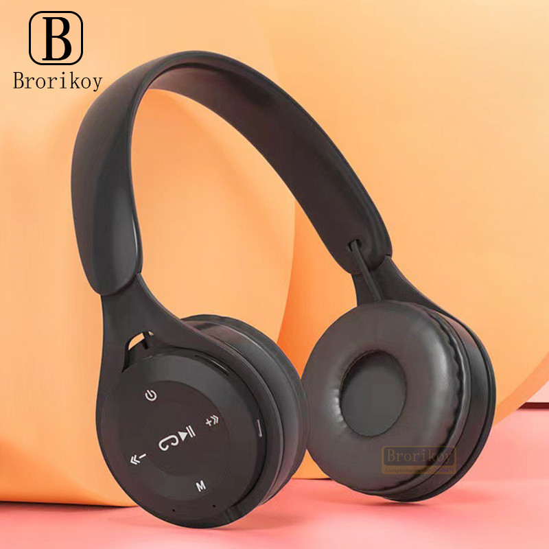 Macaron Headphones Kids Wireless Bluetooth Headphone Stereo Headband Game Headset with Mic Gamer Gir