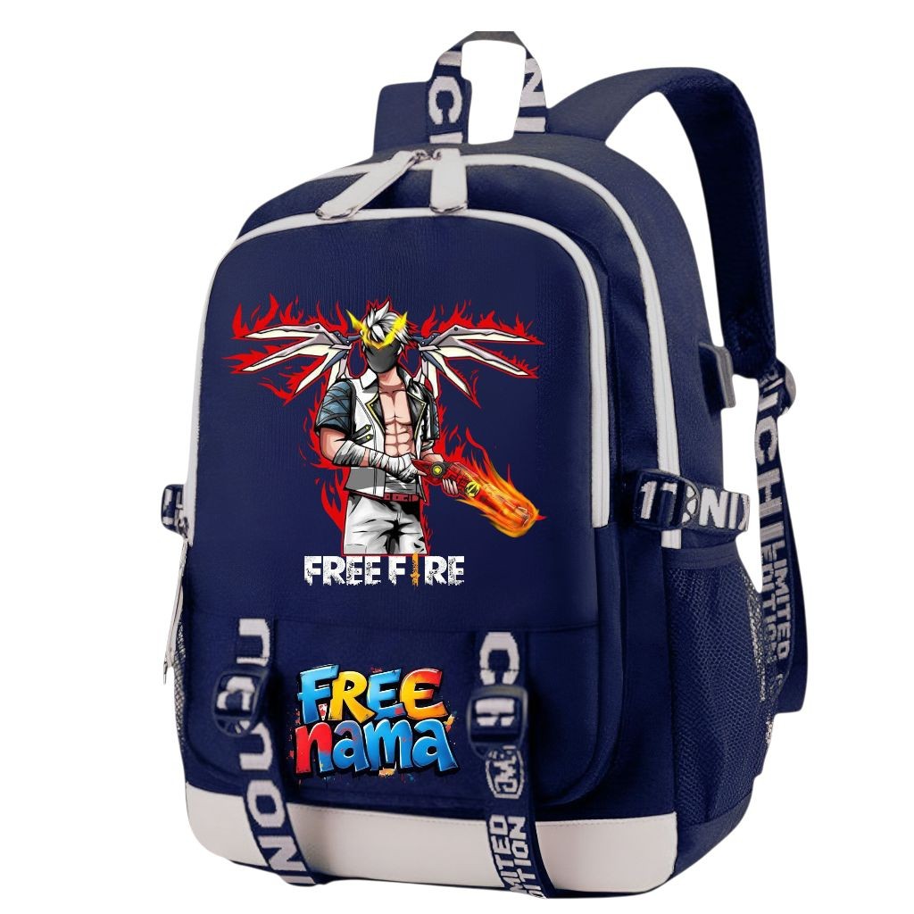 Tas Free Fire.Anak Laki-laki SD Tas Sekolah Free Fire Anak Laki Laki Tas Karakter Anak SD SMP