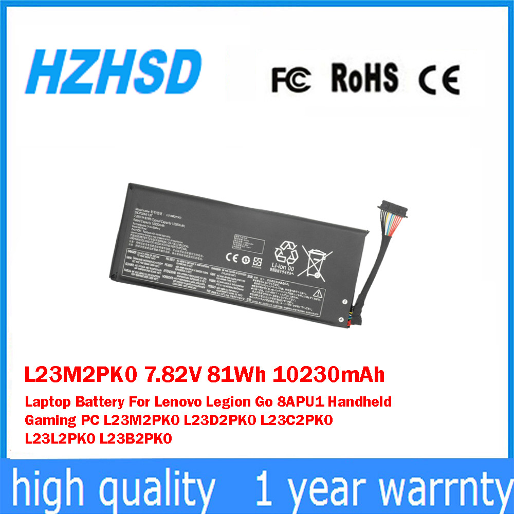 L23M2PK0 7.82V 81Wh 10230mAh Laptop Battery For Lenovo Legion Go 8APU1 Handheld Gaming PC L23M2PK0 L