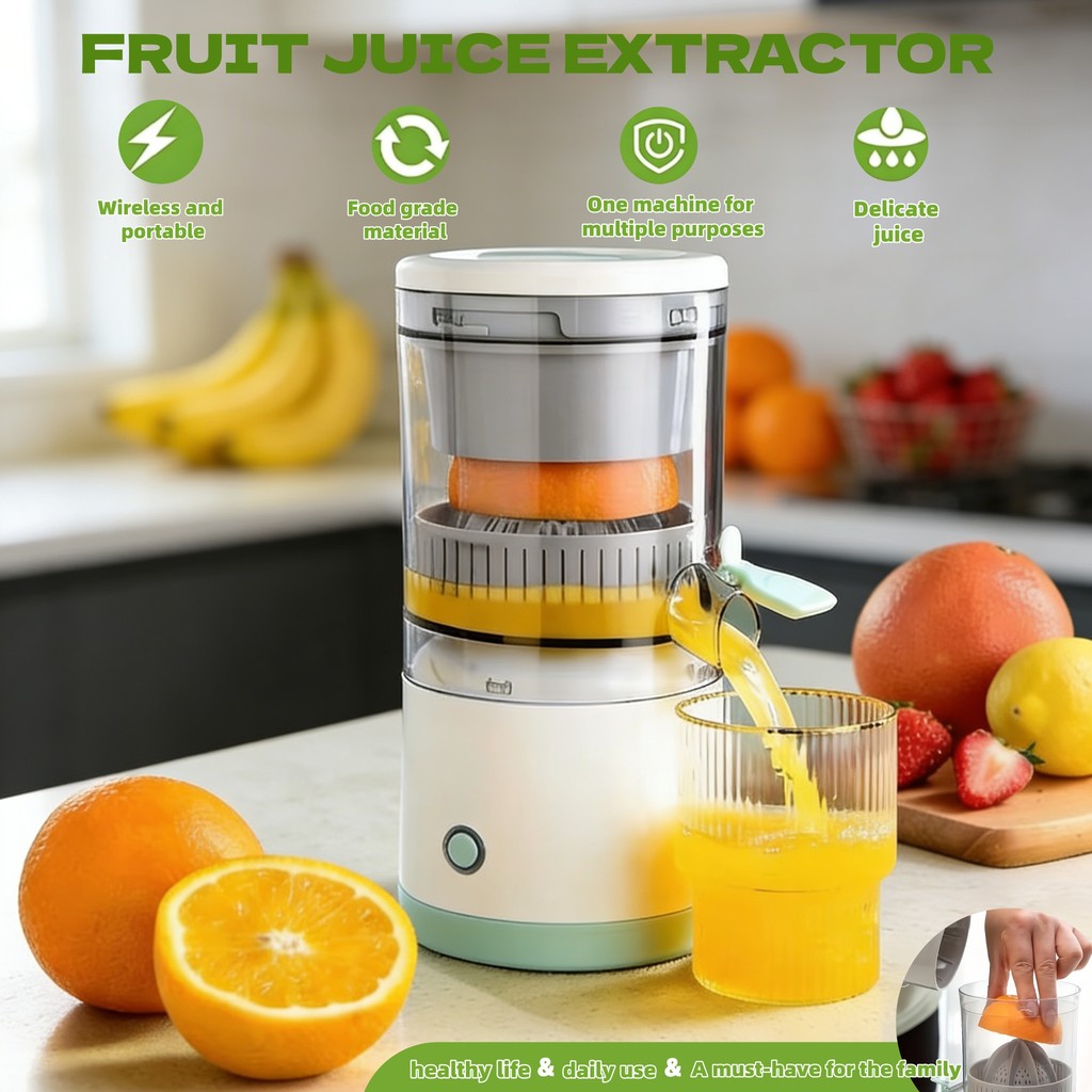 New Electric  Portable Home Juicer Fruit Juice Extractor, USB RechargeableElectric Squeeze, High Jui