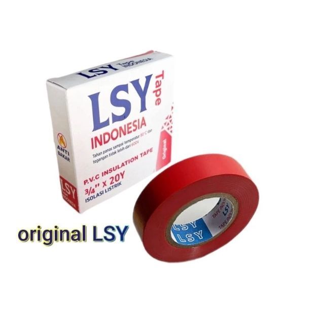 Electrical Insulation Tape Red - Isolasi Kabel Listrik Merah PVC