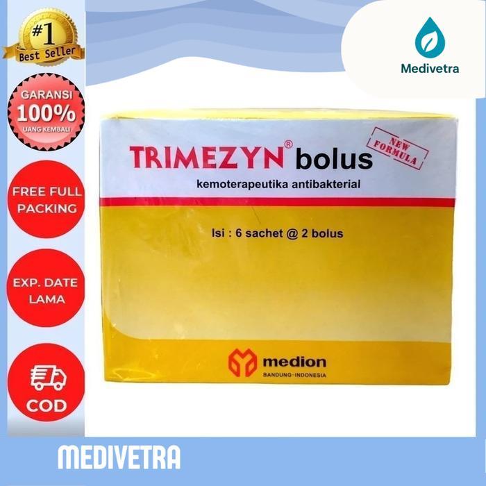 MEDIVETRA - TRIMEZYN BOLUS 1 Box - Obat Hewan Ternak
