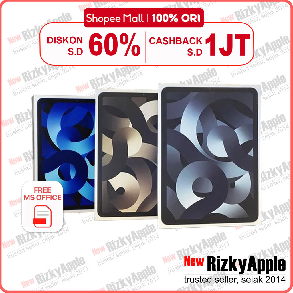 Apple iPad Air 5 10.9 Inch M1 Chip  64GB 256GB Garansi Resmi Apple
