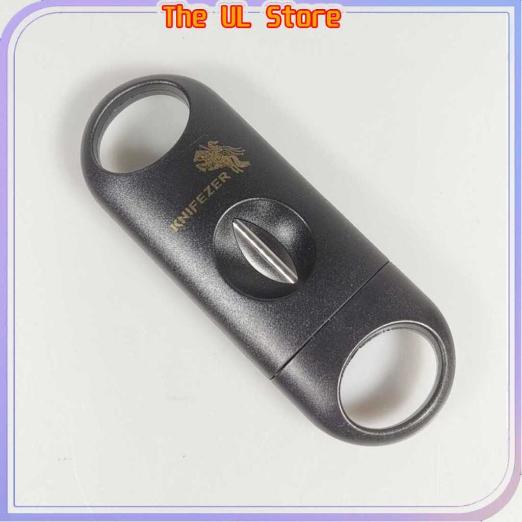 KNIFEZER Pemotong Rokok Cerutu Cigar Cutter Guillotine Blade V Cut - 0810S - The UL Store