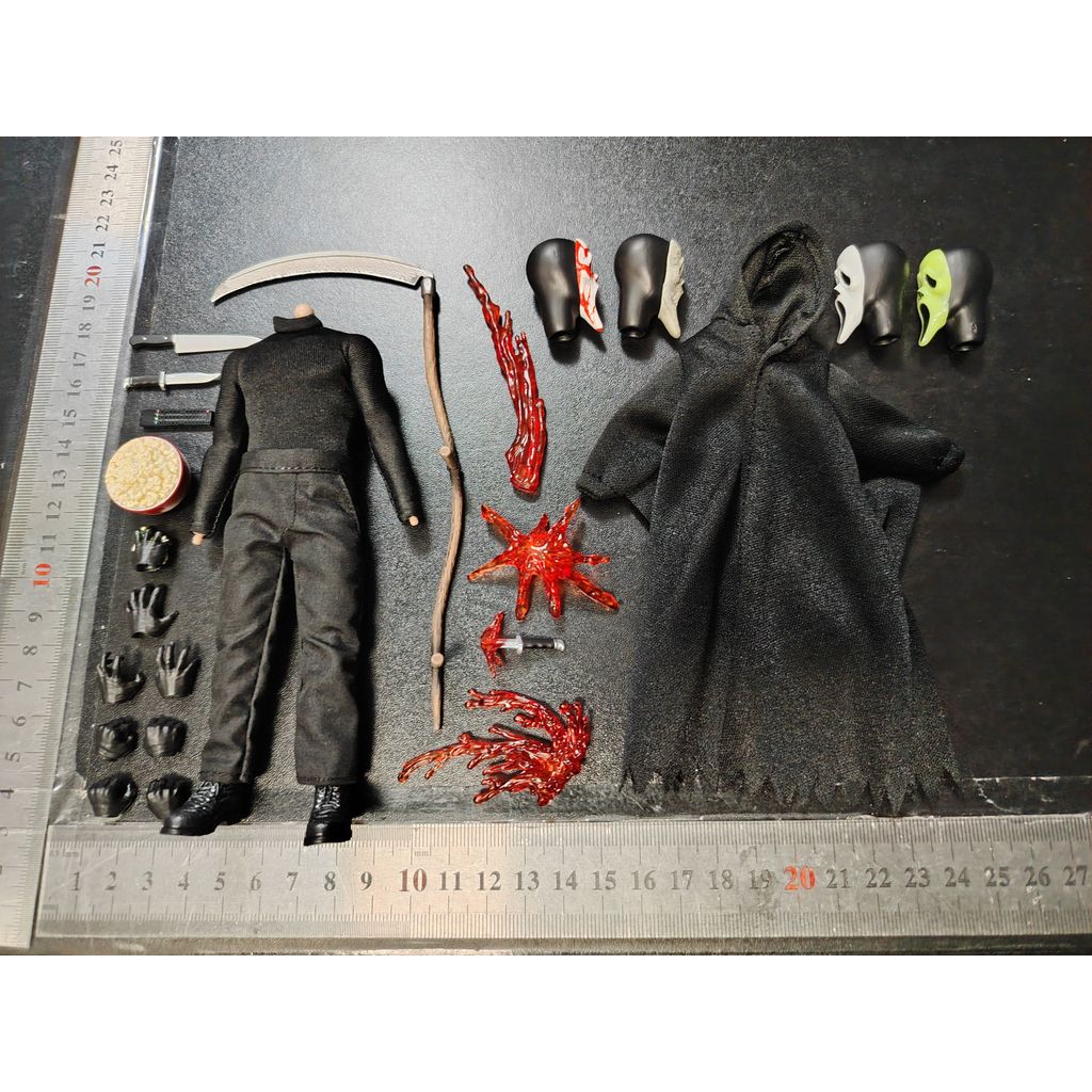 1/12 Scale Ghost&Face Accessories Model for 6''mezco