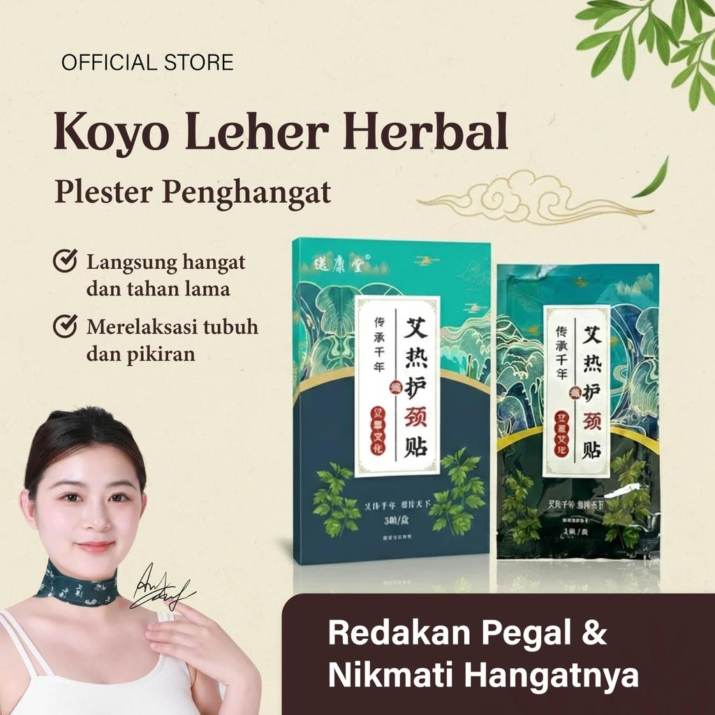 Koyo Leher Herbal Ginger Patch Syal Terapi Sakit Leher Belakang