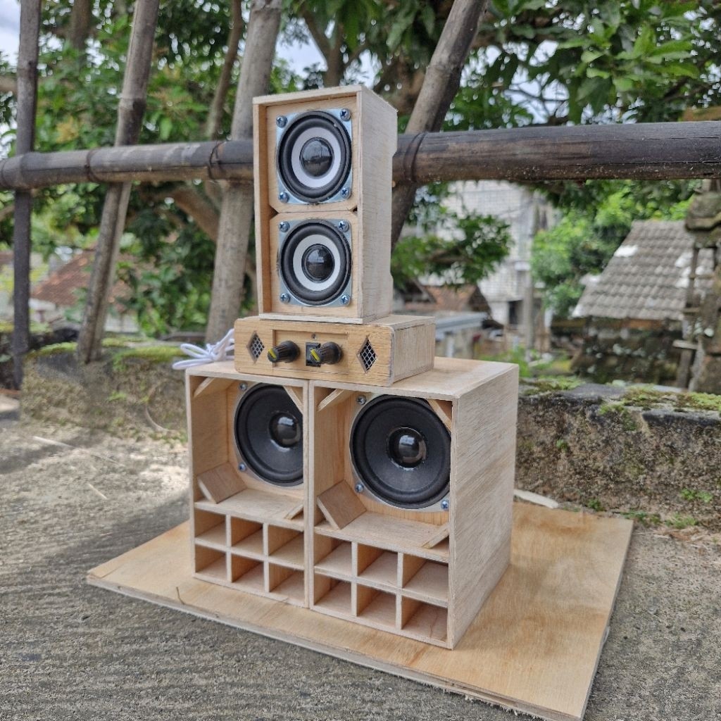 paket sound miniatur 3 inch siap bunyi box boster