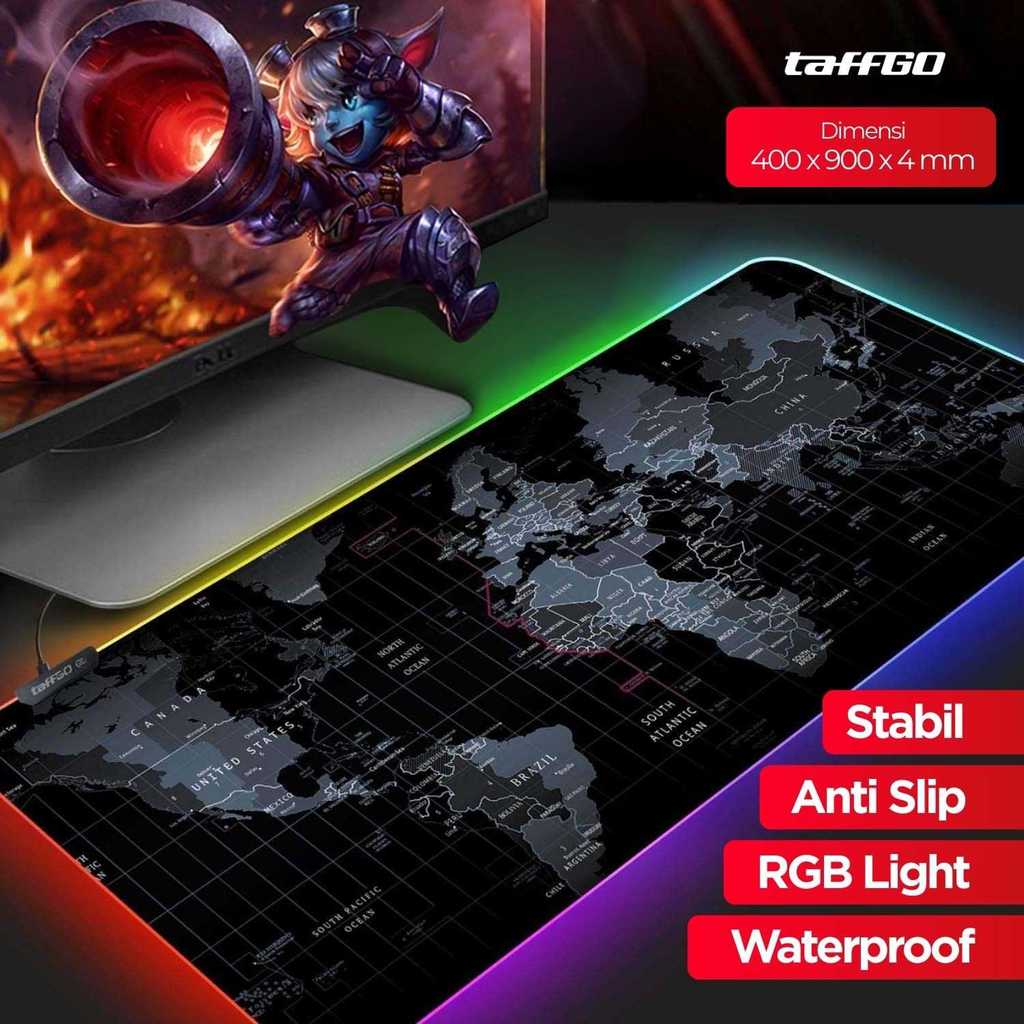 COD Alas Mouse Pad PC Komputer Laptop Gaming LED RGB Ukuran XL Besar Panjang Lebar Desain Estetik Ae