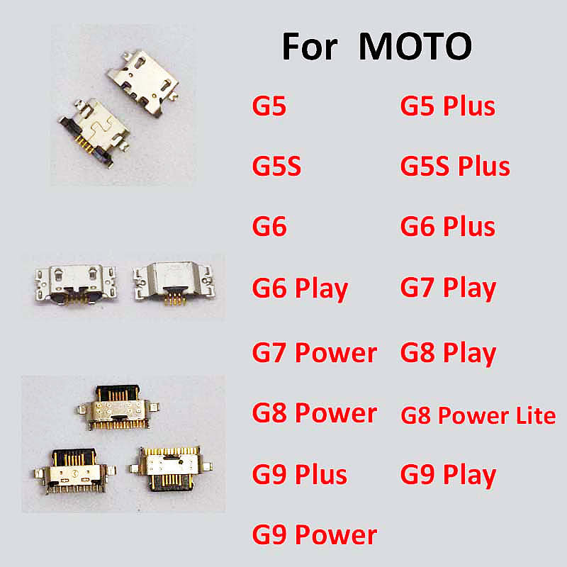 10Pcs USB Jack Charging Socket Port Plug Dock Charger Connector For Motorola Moto G9 G8 G7 G6 G5s G5