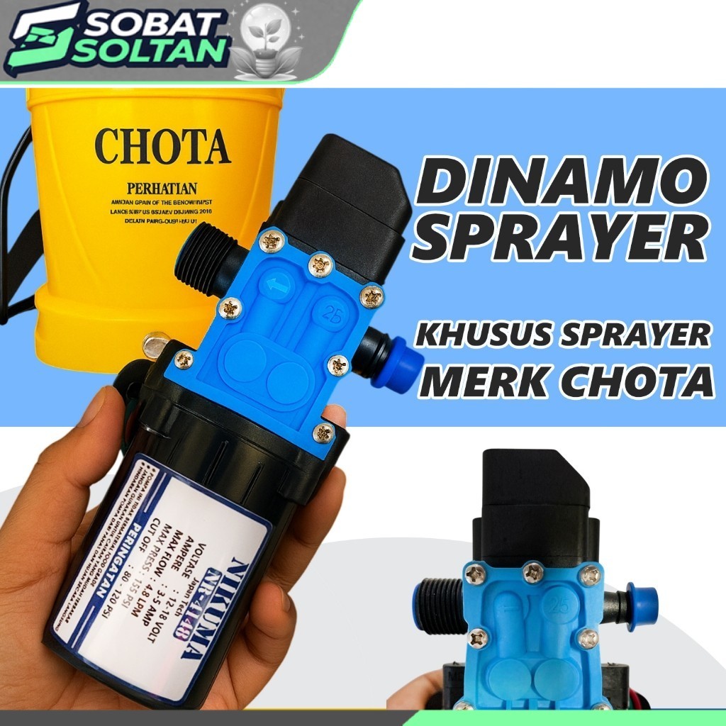 Dinamo sprayer CHOTA - Dinamo sprayer khusus untuk sprayer CHOTA - NIKUMA ORIGINAL 155PSI