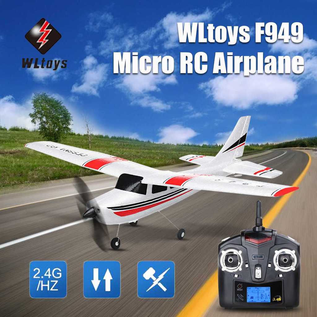 RC PlaneRadio-Controlled Airplane Model Xk F949 2.4G 3annel Gyro Cessna-182 Glider Throwing Electric