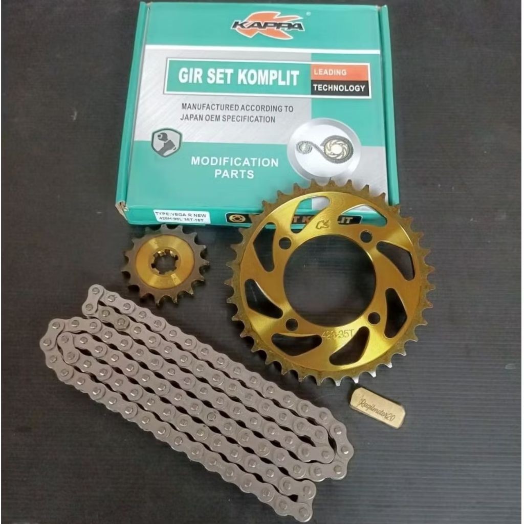 NEW GIR SET GEAR PAKET 15T-35T VEGA R NEW 2006-2007 2008 BAJA BAKARAN KAPPA TERLARIS
